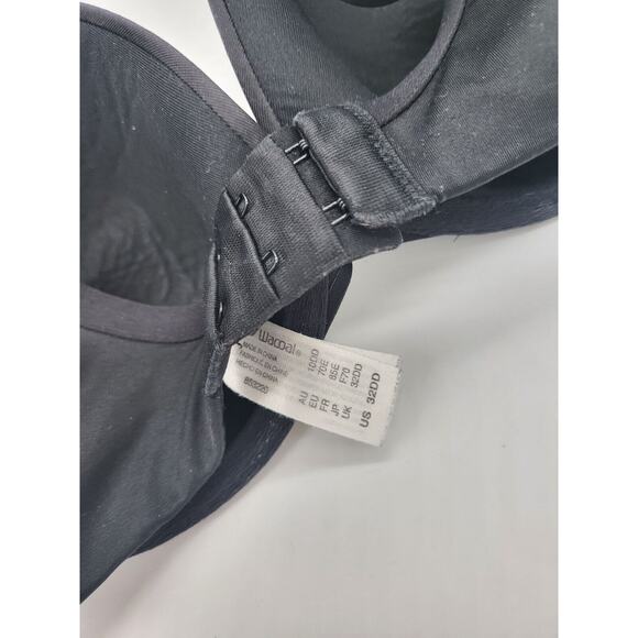 Wacoal Bra 32DD Womens Black Padded Underwired Adjustable Straps Silky Feel - Picture 4 of 4